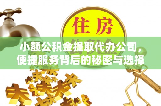 达拉特旗小额公积金提取代办公司，便捷服务背后的秘密与选择指南