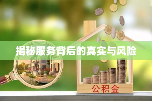 达拉特旗揭秘服务背后的真实与风险