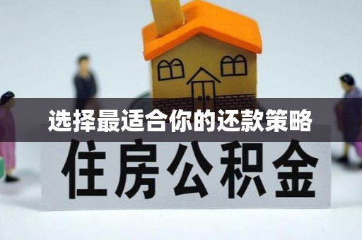 达拉特旗选择最适合你的还款策略
